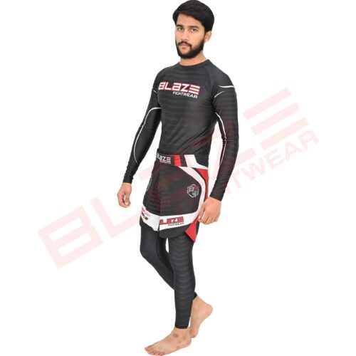 BFW High-Performance Men’s MMA Uniform for Ultimate Comfort & Durability – Perfect for Training & Competition - Black/Red - BFW-MU-0114