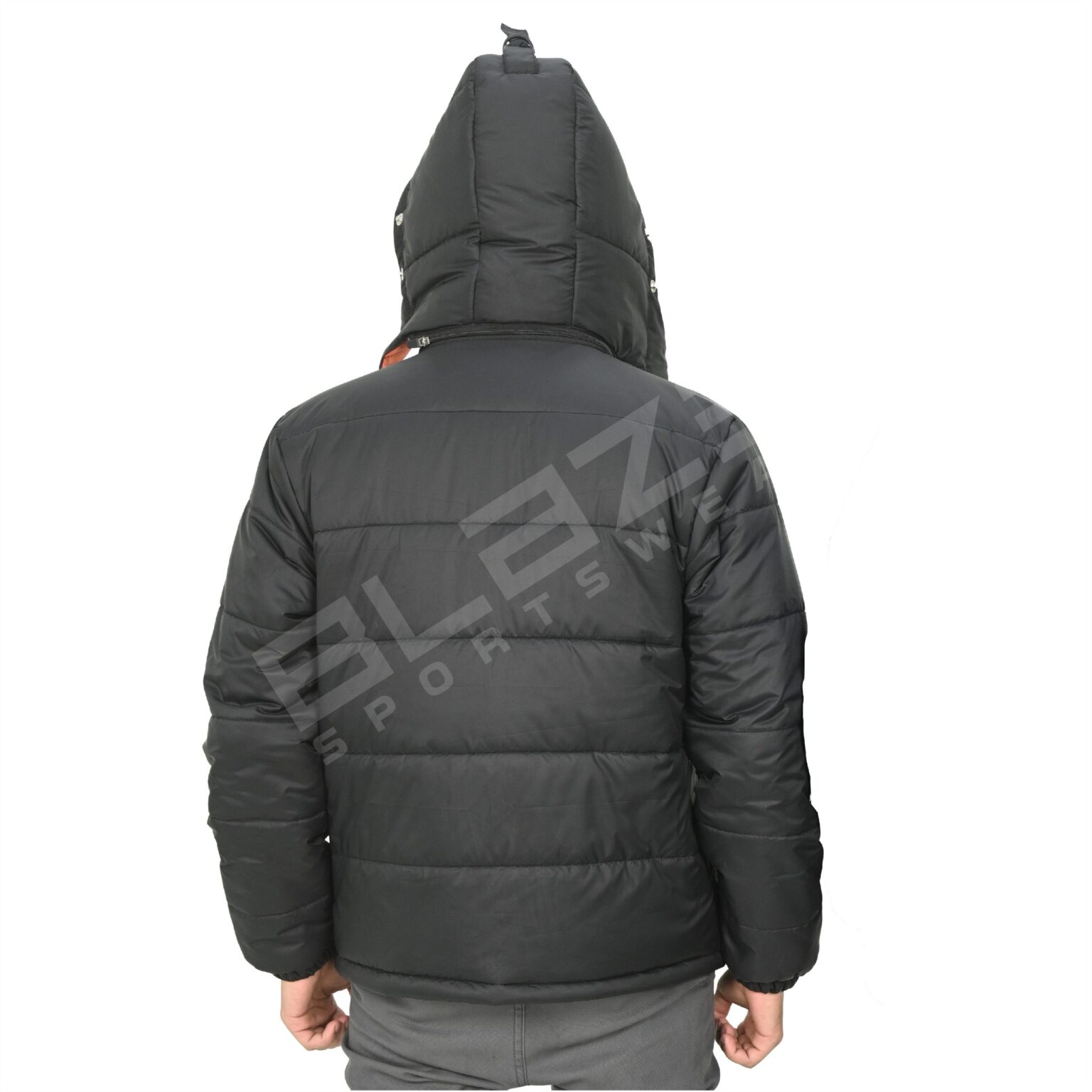 BFW Men's Puffer Jacket - Warm, Stylish, and Comfortable Outerwear for Cold Weather - Black/Orange - BFW-MJK-1811 - Image 5