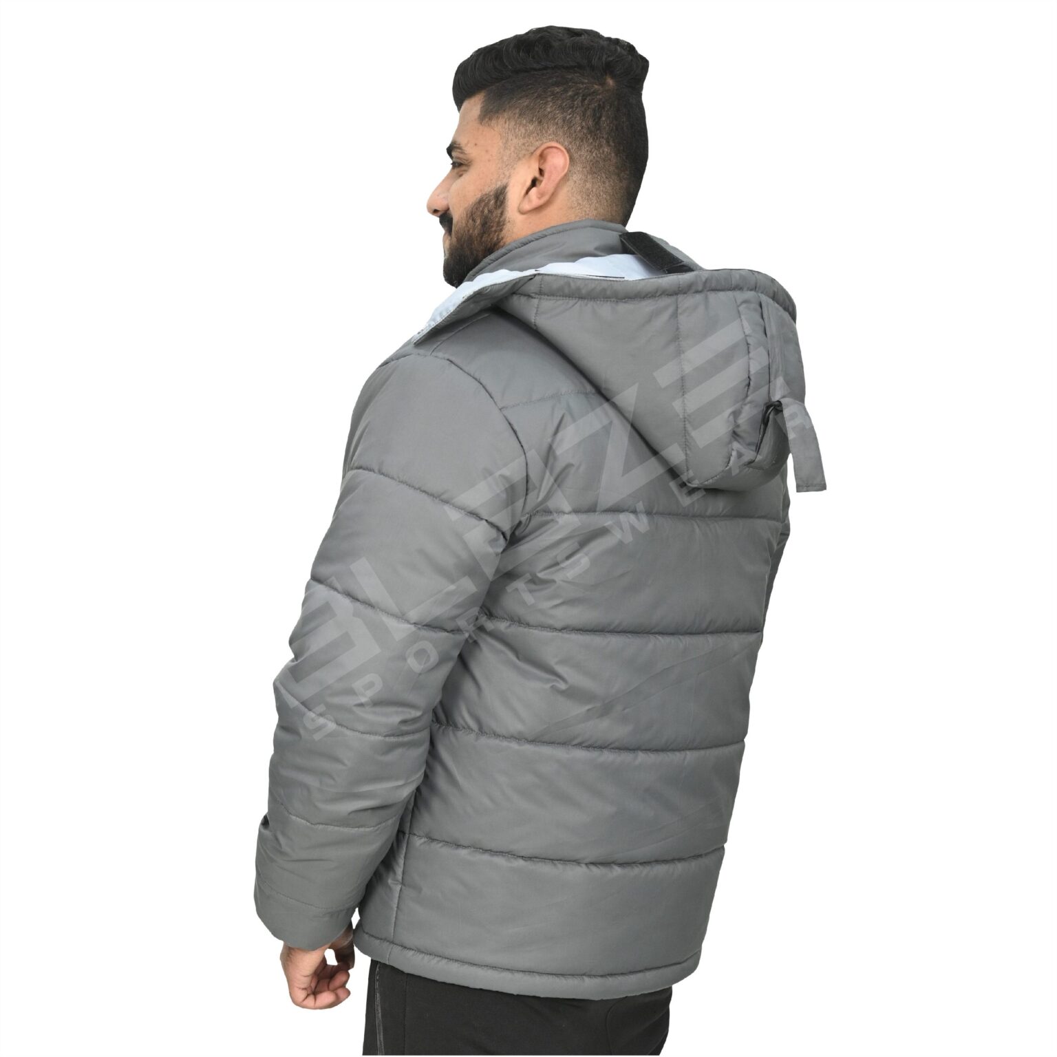 BFW Men's Puffer Jacket - Warm, Stylish, and Comfortable Outerwear for Cold Weather - Grey - BFW-MJK-1812 - Image 2