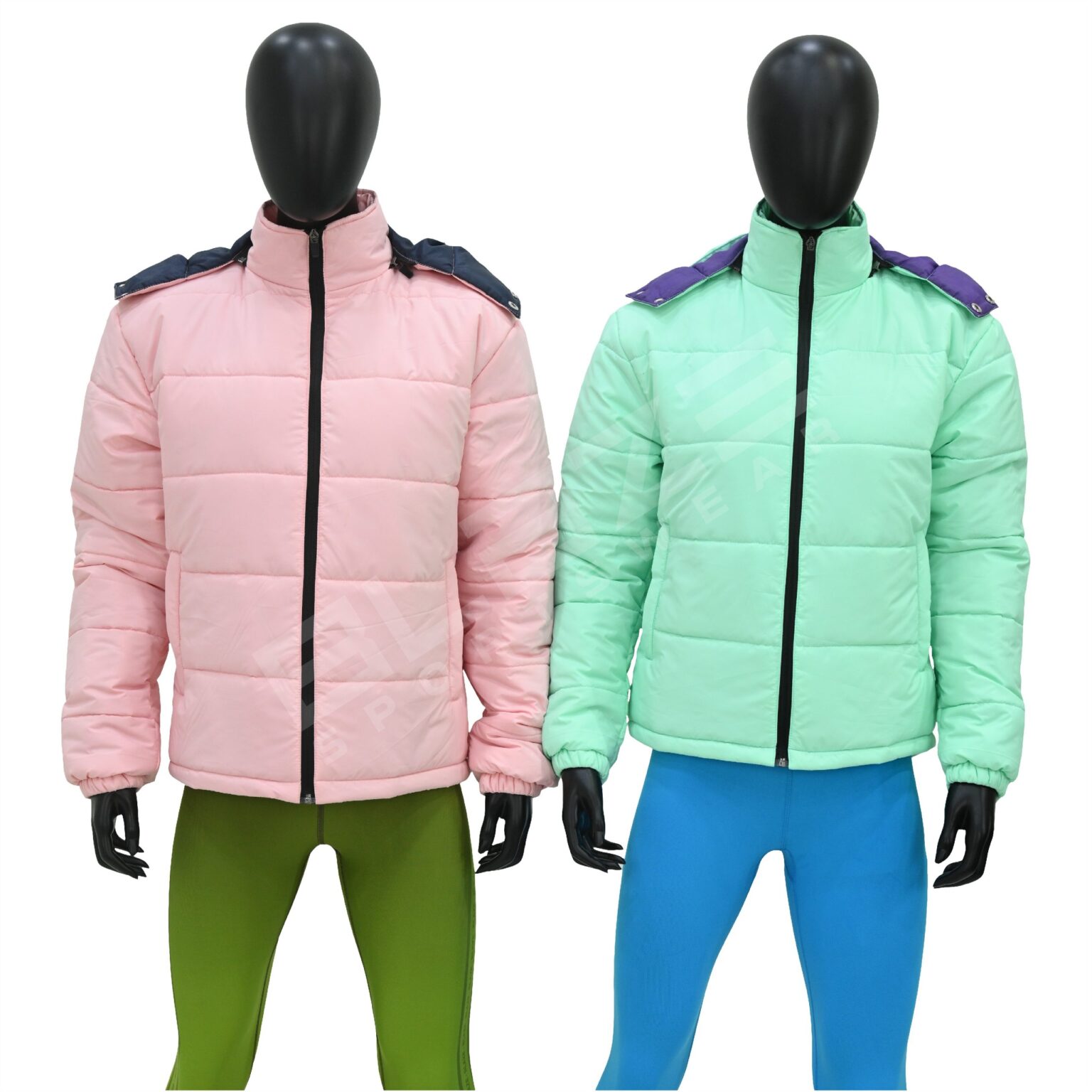 BFW Men's Puffer Jacket - Warm, Stylish, and Comfortable Outerwear for Cold Weather - Light Green - BFW-MJK-1814 - Image 2