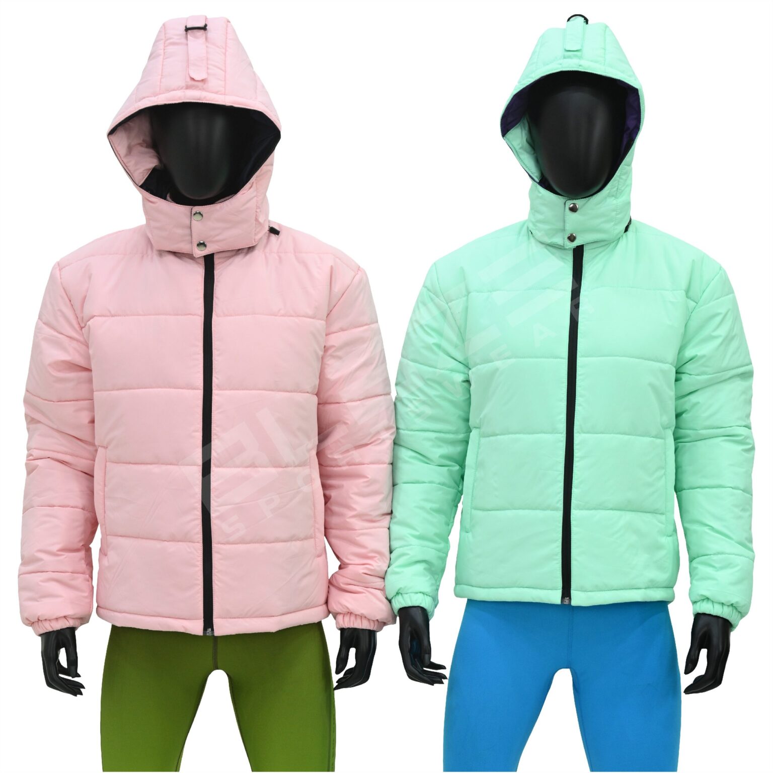 BFW Men's Puffer Jacket - Warm, Stylish, and Comfortable Outerwear for Cold Weather - Light Green - BFW-MJK-1814 - Image 3