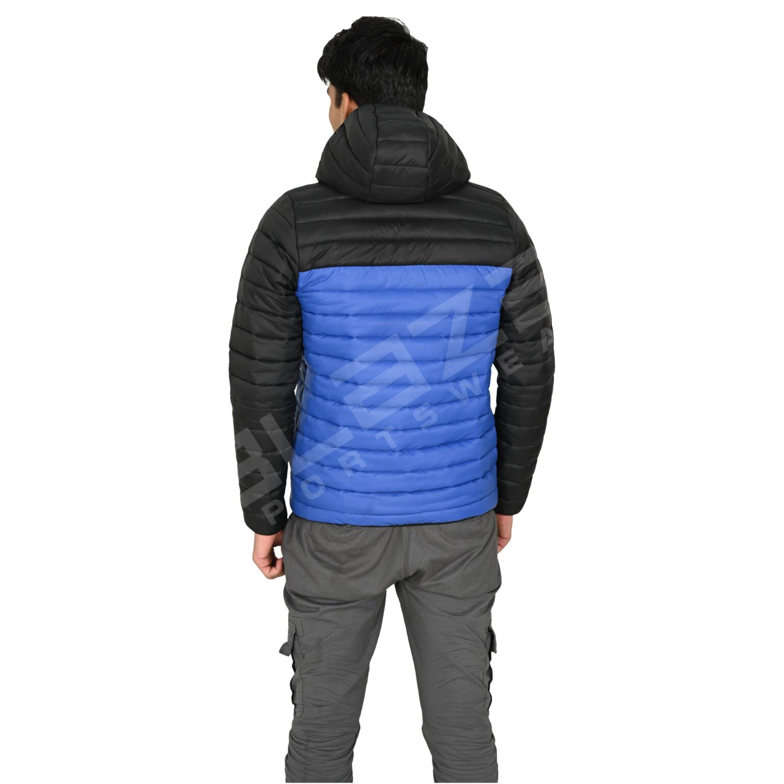 BFW Men's Puffer Jacket - Warm, Stylish, and Comfortable Outerwear for Cold Weather - Black/Blue - BFW-MJK-1815 - Image 5