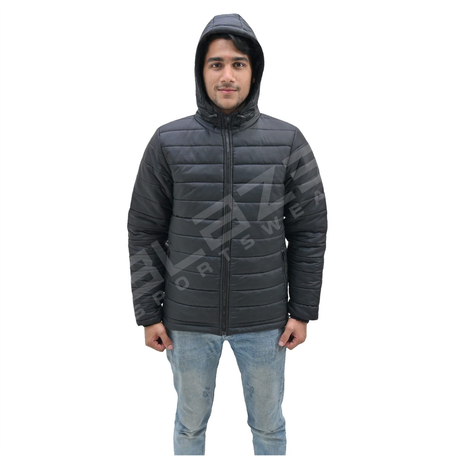 BFW Men's Puffer Jacket - Warm, Stylish, and Comfortable Outerwear for Cold Weather - Black - BFW-MJK-1817 - Image 3