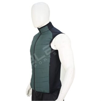 BFW Men's Sleeveless Puffer Jacket - Warm, Stylish, and Comfortable Outerwear for Cold Weather - Grey/Black - BFW-MJK-1821