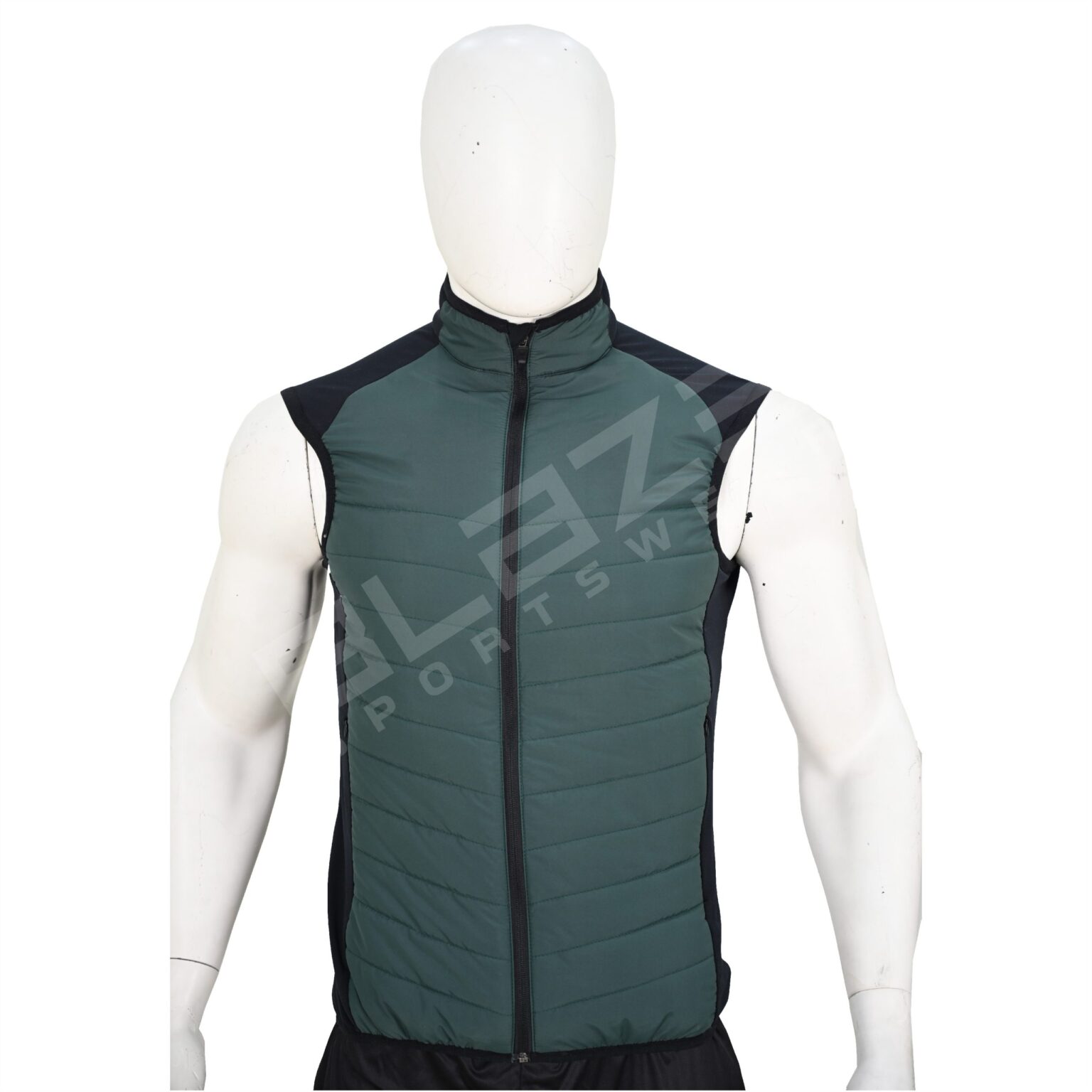 BFW Men's Sleeveless Puffer Jacket - Warm, Stylish, and Comfortable Outerwear for Cold Weather - Grey/Black - BFW-MJK-1821 - Image 3