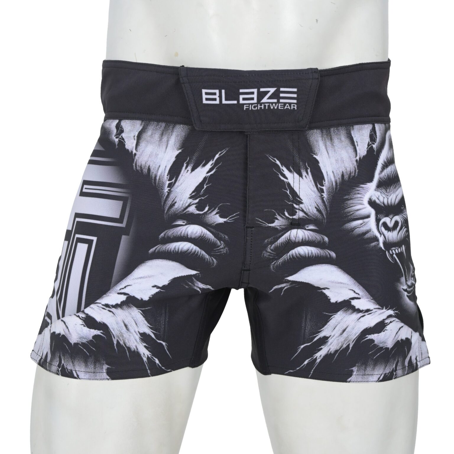 BFW Premium Men’s MMA Shorts – Lightweight, Durable, and Comfortable for Training & Competition - Black/Grey - BFW-MMS-5019 - Image 3
