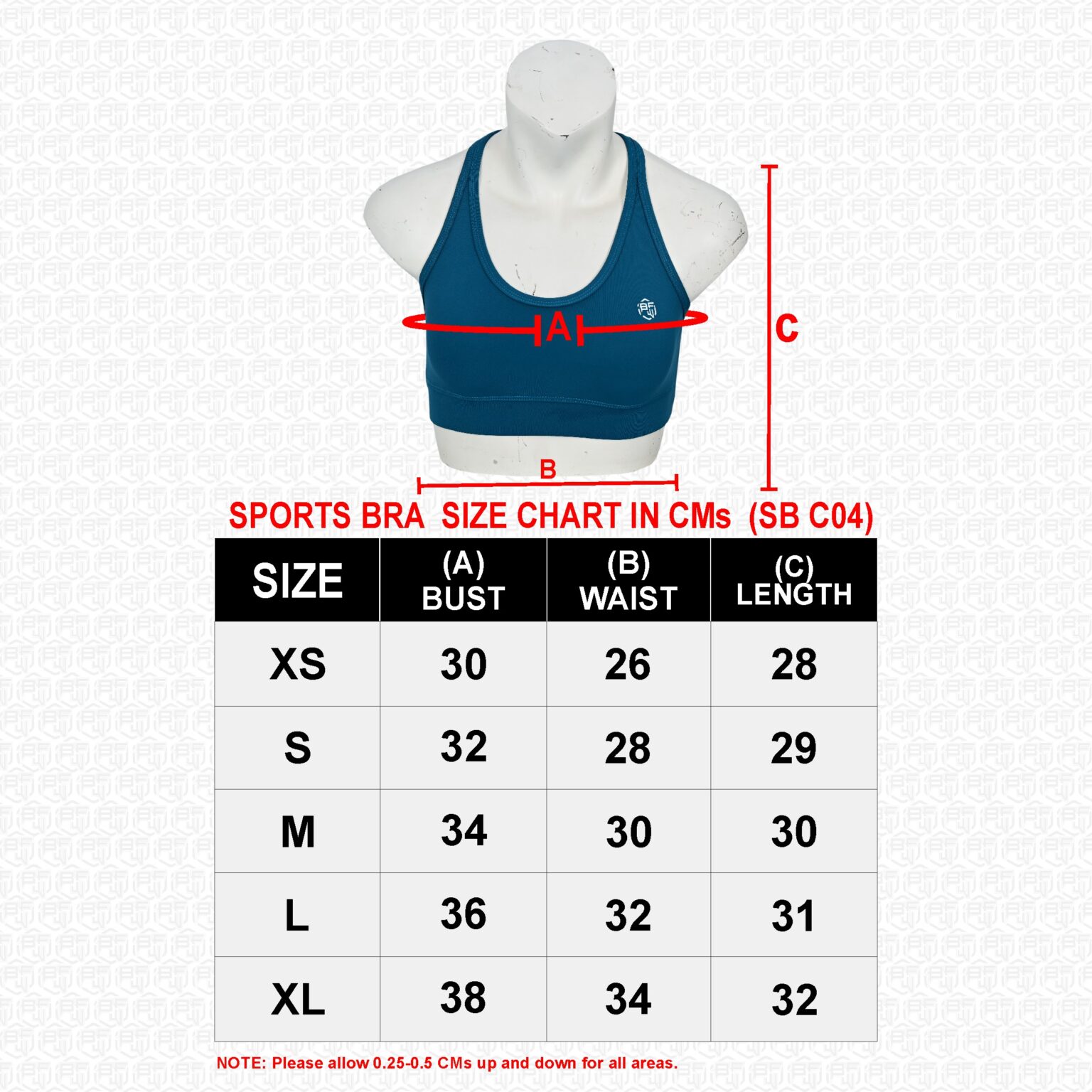BFW Women's Sports Bra - Comfort, Support & Performance - Activewear for All Sports - Cyan - BSW-SB-0604 - Image 8