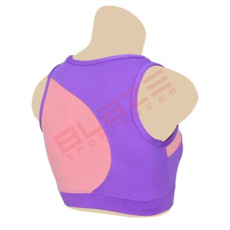 BFW Women's Sports Bra - Comfort, Support & Performance - Activewear for All Sports - Pink/Purple - BSW-SB-0616