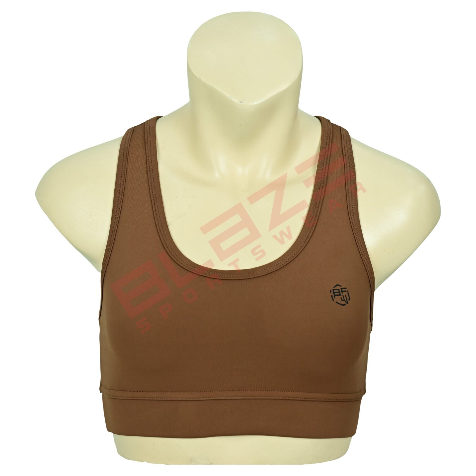 BFW Women's Sports Bra - Comfort, Support & Performance - Activewear for All Sports - Brown - BSW-SB-0606 - Image 3