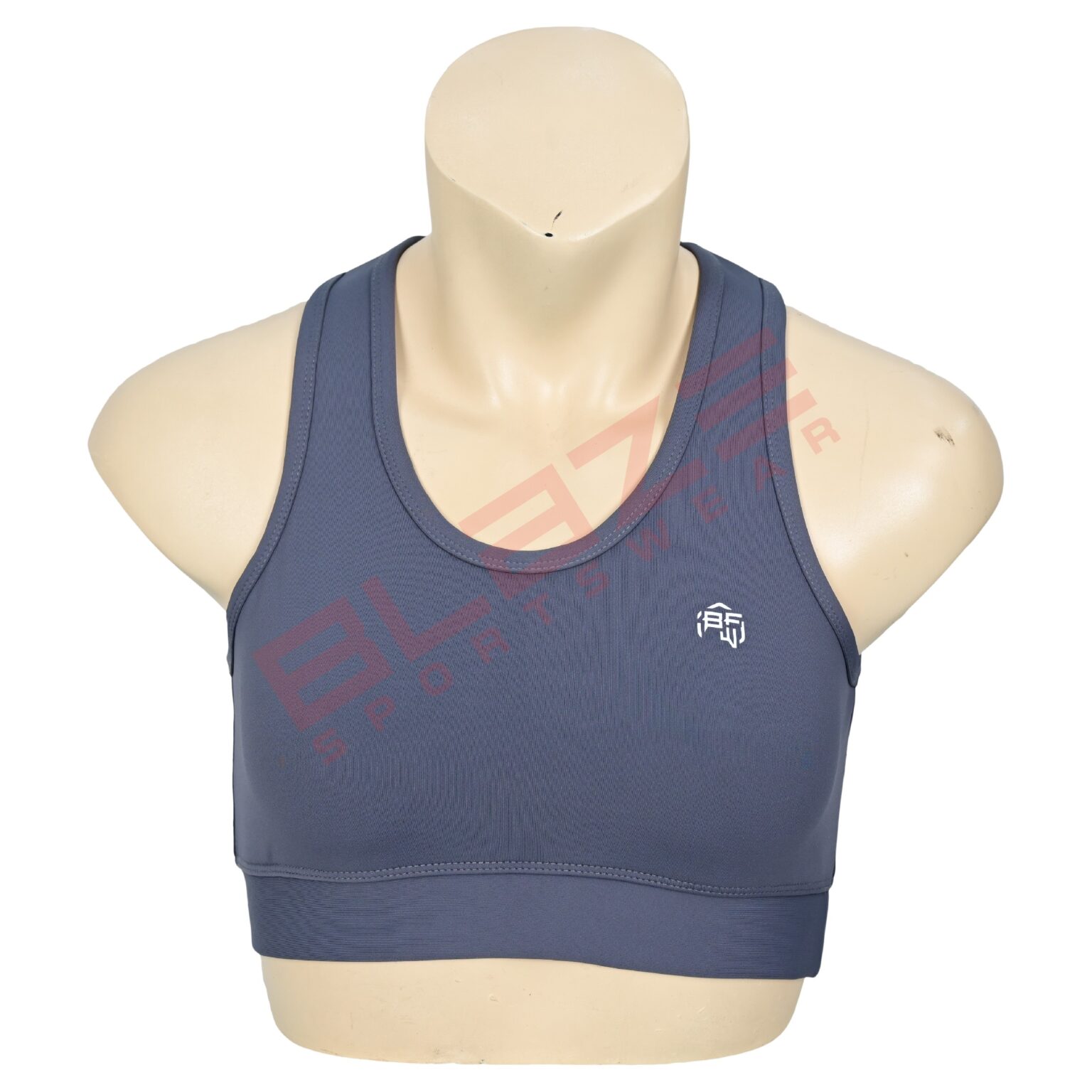 BFW Women's Sports Bra - Comfort, Support & Performance - Activewear for All Sports - Tealish Blue - BSW-SB-0607 - Image 3
