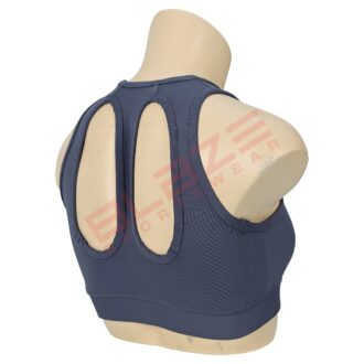 BFW Women's Sports Bra - Comfort, Support & Performance - Activewear for All Sports - Tealish Blue - BSW-SB-0607