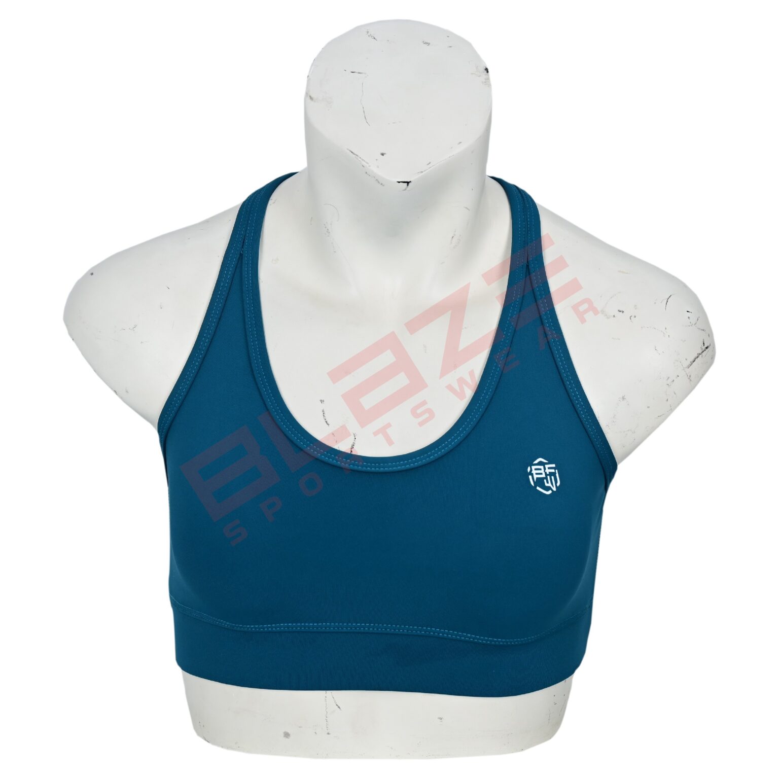 BFW Women's Sports Bra - Comfort, Support & Performance - Activewear for All Sports - Cyan - BSW-SB-0604 - Image 3