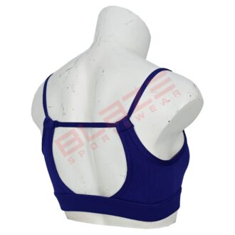 BFW Women's Sports Bra - Comfort, Support & Performance - Activewear for All Sports - Navy Blue - BSW-SB-0613