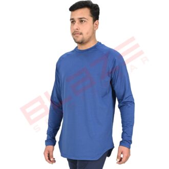 BFW Premium Men’s Full Sleeve T-Shirt – Comfortable, Stylish, Perfect for Workouts & Everyday Wear - Blue - BFW-MTS-1206