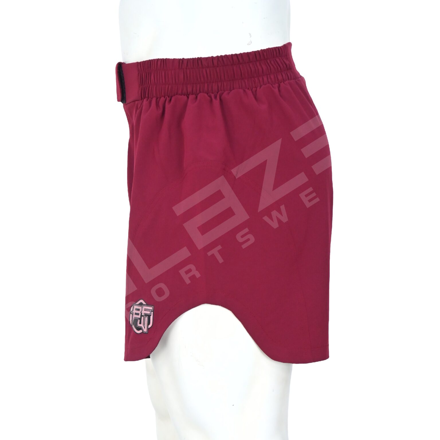 BFW Premium Men’s MMA Shorts – Lightweight, Durable, and Comfortable for Training & Competition - Maroon - BFW-MMS-5010 - Image 3
