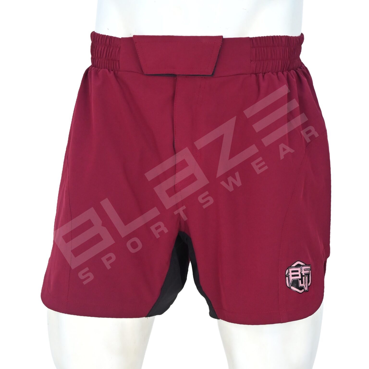 BFW Premium Men’s MMA Shorts – Lightweight, Durable, and Comfortable for Training & Competition - Maroon - BFW-MMS-5010 - Image 2