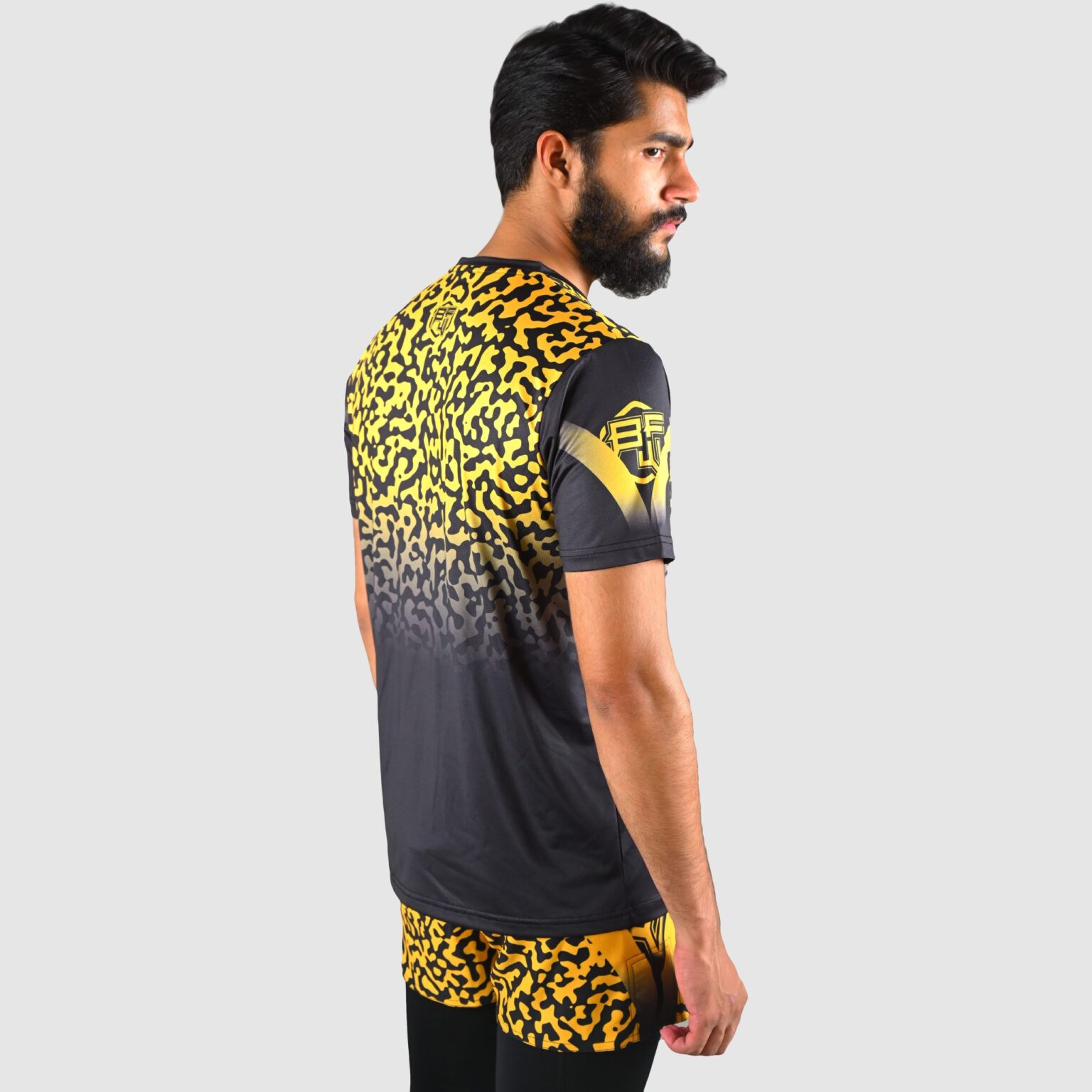 BFW High-Performance Men’s MMA Uniform for Ultimate Comfort & Durability – Perfect for Training & Competition - Black/Yellow - BFW-MU-0108 - Image 3