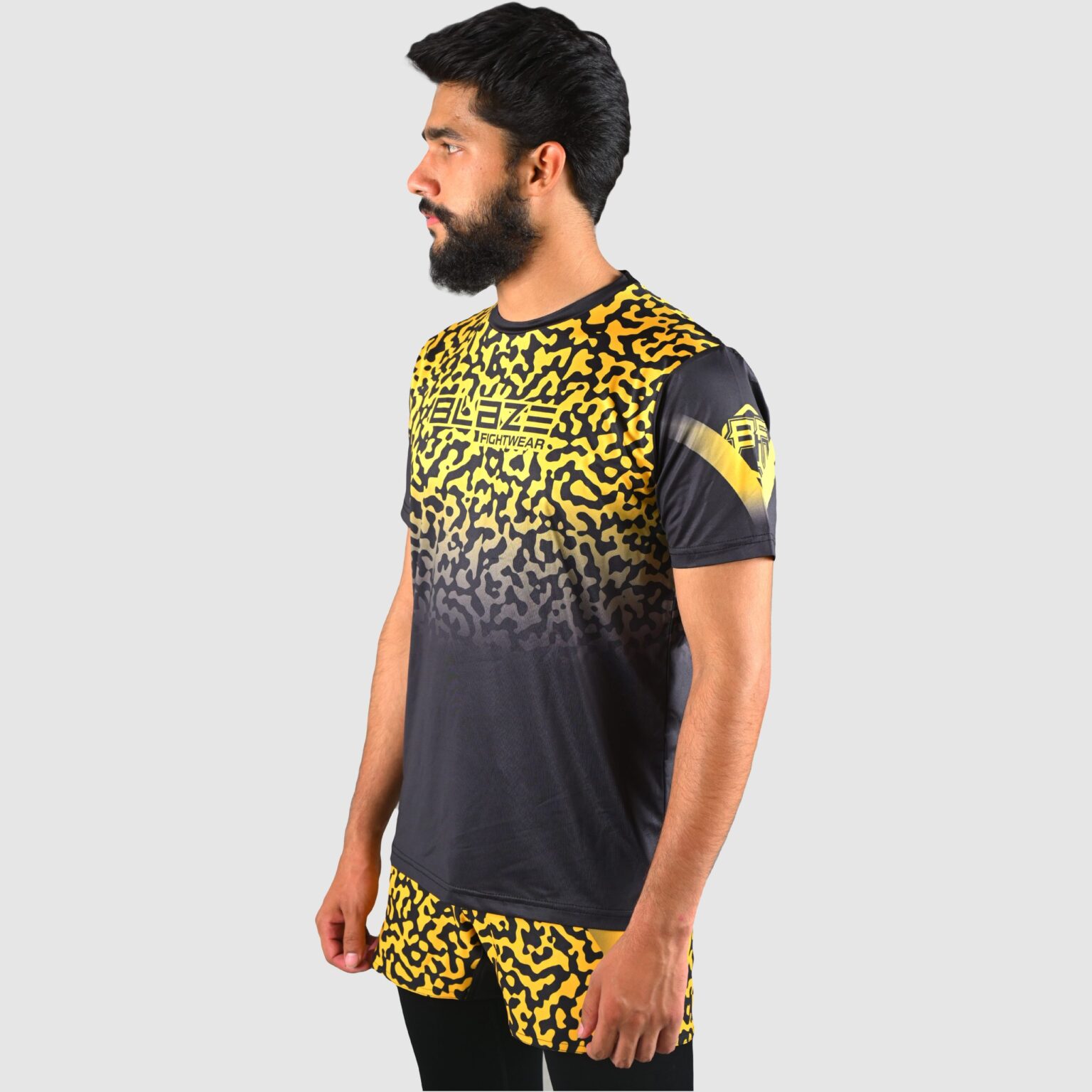 BFW High-Performance Men’s MMA Uniform for Ultimate Comfort & Durability – Perfect for Training & Competition - Black/Yellow - BFW-MU-0108 - Image 5
