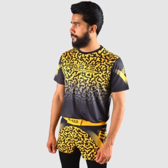 BFW High-Performance Men’s MMA Uniform for Ultimate Comfort & Durability – Perfect for Training & Competition - Black/Yellow - BFW-MU-0108