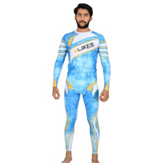 BFW Men’s Full Sleeve Compression Uniforms – Enhance Performance, Recovery, Comfort for Training & Sports - Sky Blue - BFW-MCS-5506