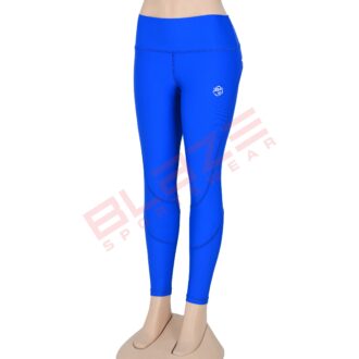BFW Women’s Legging – Comfortable, Stylish, & Cut & Sew Style – High-waisted Design for Support, Premium Quality – Blue – BFW-CSL-0805
