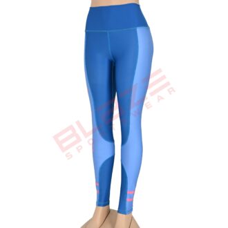 BFW Women’s Legging – Comfortable, Stylish, & Cut & Sew Style – High-waisted Design for Support, Premium Quality – Light Blue – BFW-CSL-0808