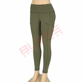 BFW Women’s Legging – Comfortable, Stylish, & Cut & Sew Style – High-waisted Design for Support, Premium Quality – Green – BFW-CSL-0812