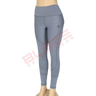 BFW Women’s Legging – Comfortable, Stylish, & Cut & Sew Style – High-waisted Design for Support, Premium Quality – Grey – BFW-CSL-0802