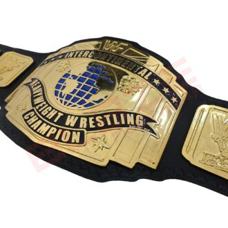 WWF Intercontinental Heavyweight Replica Champion Belt – Premium Collectible Trophy - BFW-CB-4005