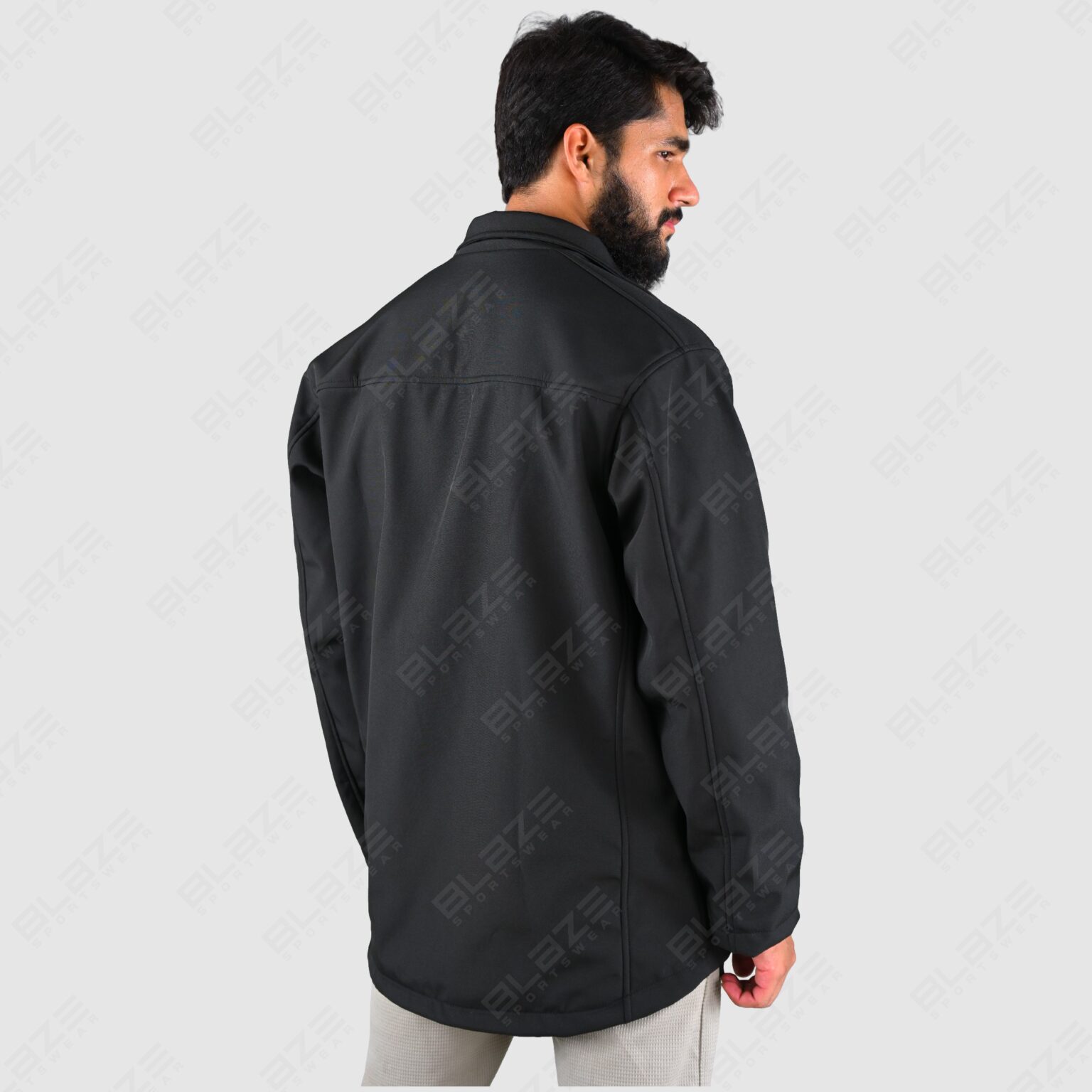 BFW Men’s Jacket - Stylish, Versatile Outerwear for All Seasons - Comfortable & Durable - Black - BFW-MJK-1803 - Image 3
