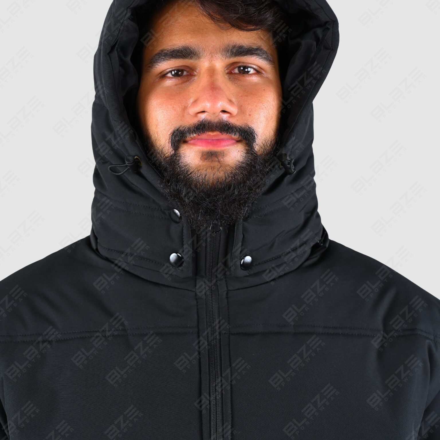BFW Men's Long Puffer Jacket - Warm, Stylish, and Comfortable Outerwear for Cold Weather - Black - BFW-MJK-1806 - Image 9