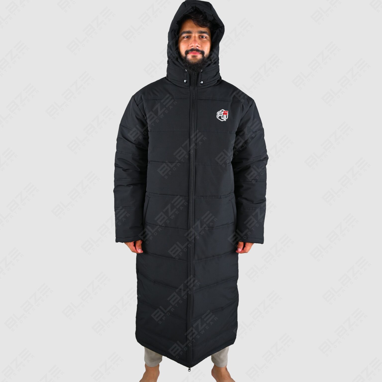 BFW Men's Long Puffer Jacket - Warm, Stylish, and Comfortable Outerwear for Cold Weather - Black - BFW-MJK-1806 - Image 10