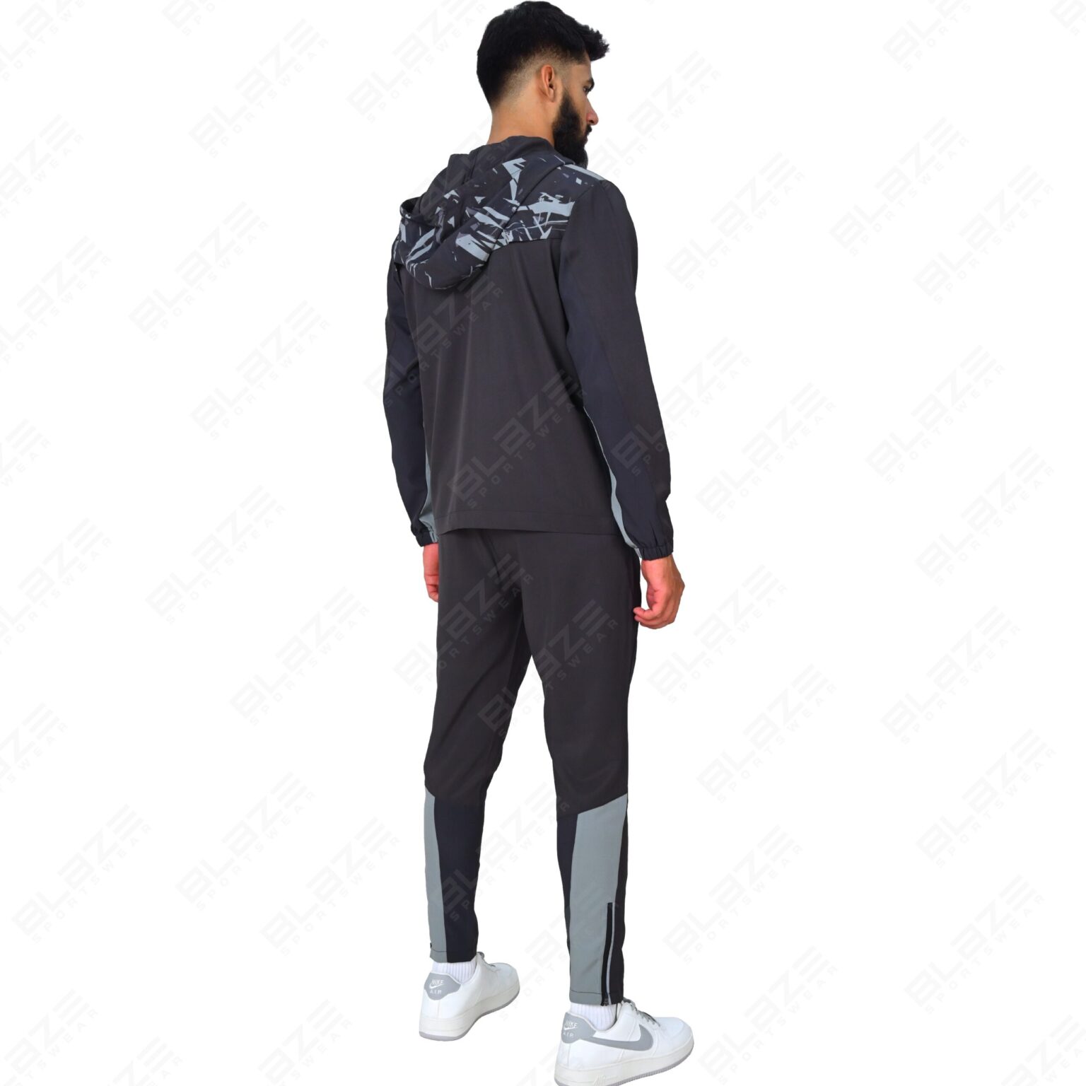 BFW Men’s Zipper Tracksuit for Comfort & Style – Ideal for Gym, Sports, and Casual Wear - Black - BFW-TS-1522 - Image 7