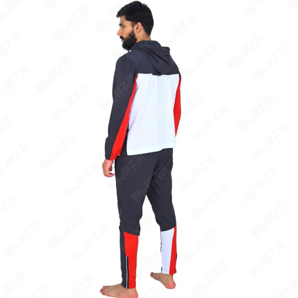 BFW Men’s Zipper Tracksuit for Comfort & Style – Ideal for Gym, Sports, and Casual Wear - Dark Blue/White - BFW-TS-1523 - Image 2