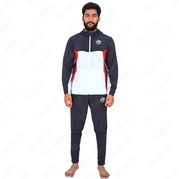 BFW Men’s Zipper Tracksuit for Comfort & Style – Ideal for Gym, Sports, and Casual Wear - Dark Blue/White - BFW-TS-1523 - Image 3
