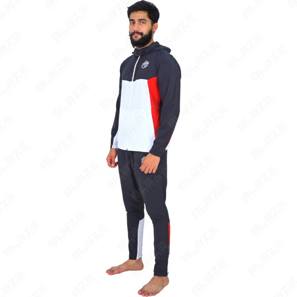 BFW Men’s Zipper Tracksuit for Comfort & Style – Ideal for Gym, Sports, and Casual Wear - Dark Blue/White - BFW-TS-1523 - Image 5