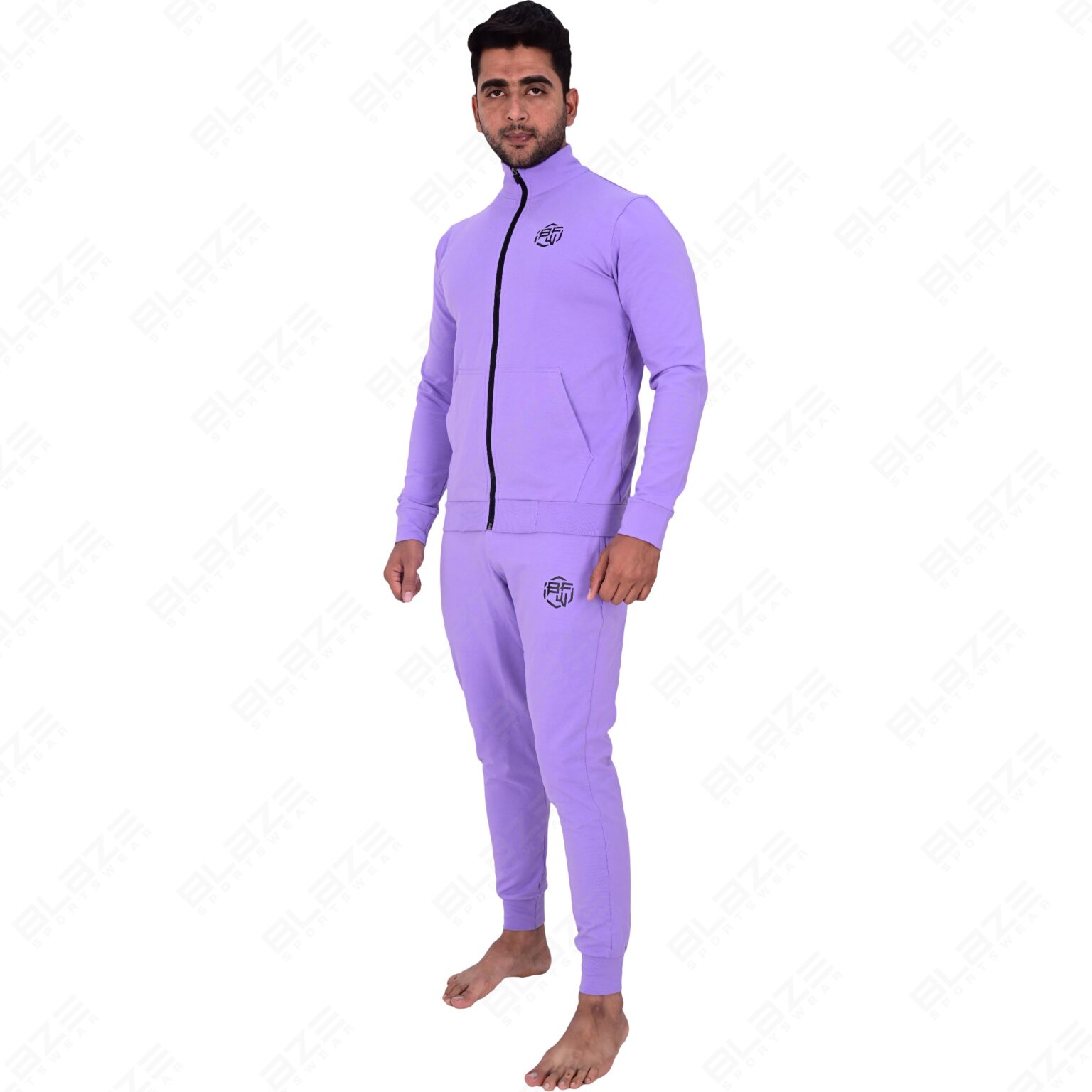 BFW Men’s Zipper Tracksuit for Comfort & Style – Ideal for Gym, Sports, and Casual Wear - Purple - BFW-TS-1515 - Image 10