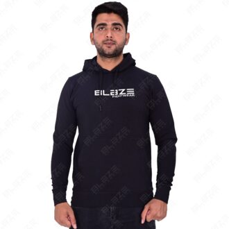 Men's Pullover Hoodie - Soft, Comfortable Cotton Blend, Stylish, Cozy & Warm for Winter, Perfect for Casual Wear - Black - BFW-HS-1716
