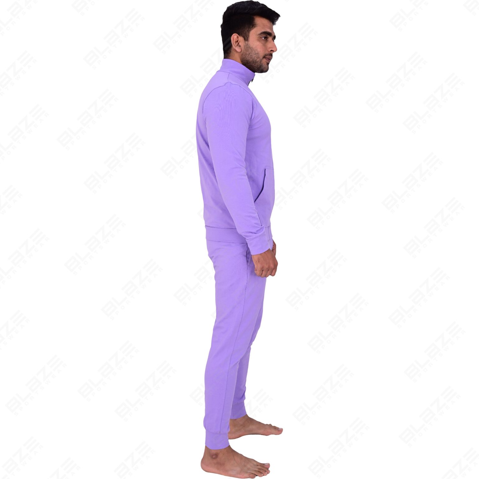 BFW Men’s Zipper Tracksuit for Comfort & Style – Ideal for Gym, Sports, and Casual Wear - Purple - BFW-TS-1515 - Image 7
