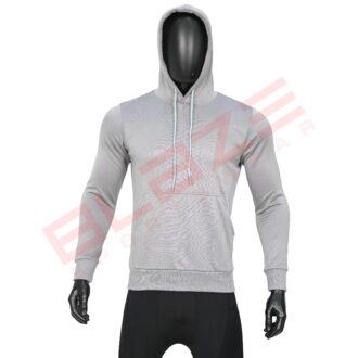 Men's Pullover Hoodie - Soft, Comfortable Cotton Blend, Stylish, Cozy & Warm for Winter, Perfect for Casual Wear - Light Grey - BFW-HS-1708