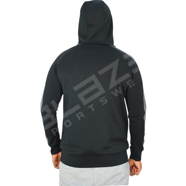 Men's Pullover Hoodie - Soft, Comfortable Cotton Blend, Stylish, Cozy & Warm for Winter, Perfect for Casual Wear - Black Grey - BFW-HS-1706 - Image 2