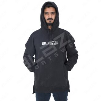 Men's Pullover Hoodie - Soft, Comfortable Cotton Blend, Stylish, Cozy & Warm for Winter, Perfect for Casual Wear - Black - BFW-HS-1712