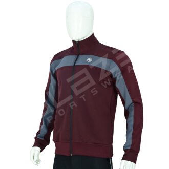 Men's Zipper Hoodie - Versatile, Soft Cotton Blend, Full-Zip Design for Easy Wear, Stylish & Comfortable for All Seasons - Maroon - BFW-HS-1703