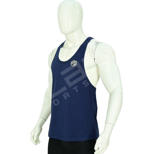 Men’s Tank Top – Comfortable, Stylish, Perfect for Summer, Gym Wear, and Casual Outfits, Made with Soft, Breathable Fabric - Dark Blue - BFW-MTT-1302 - Image 4