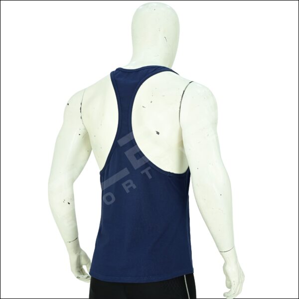 Men’s Tank Top – Comfortable, Stylish, Perfect for Summer, Gym Wear, and Casual Outfits, Made with Soft, Breathable Fabric - Dark Blue - BFW-MTT-1302 - Image 7