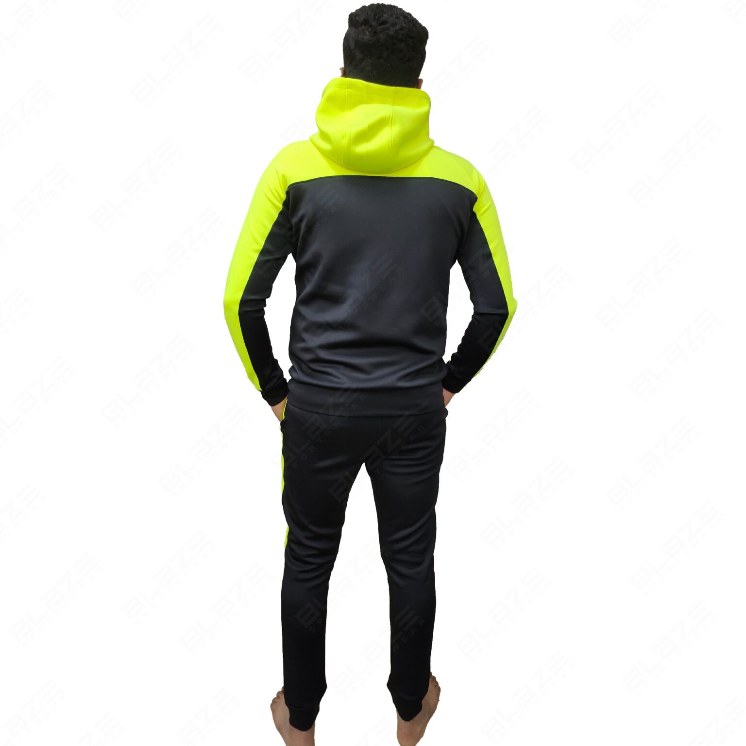 BFW Men’s Zipper Tracksuit for Comfort & Style – Ideal for Gym, Sports, and Casual Wear - Green/Black - BFW-TS-1502 - Image 6