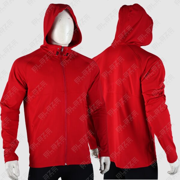 Men's Zipper Hoodie - Versatile, Soft Cotton Blend, Full-Zip Design for Easy Wear, Stylish & Comfortable for All Seasons - Maroon - BFW-HS-1701