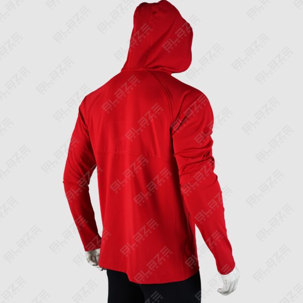 Men's Zipper Hoodie - Versatile, Soft Cotton Blend, Full-Zip Design for Easy Wear, Stylish & Comfortable for All Seasons - Maroon - BFW-HS-1701 - Image 3