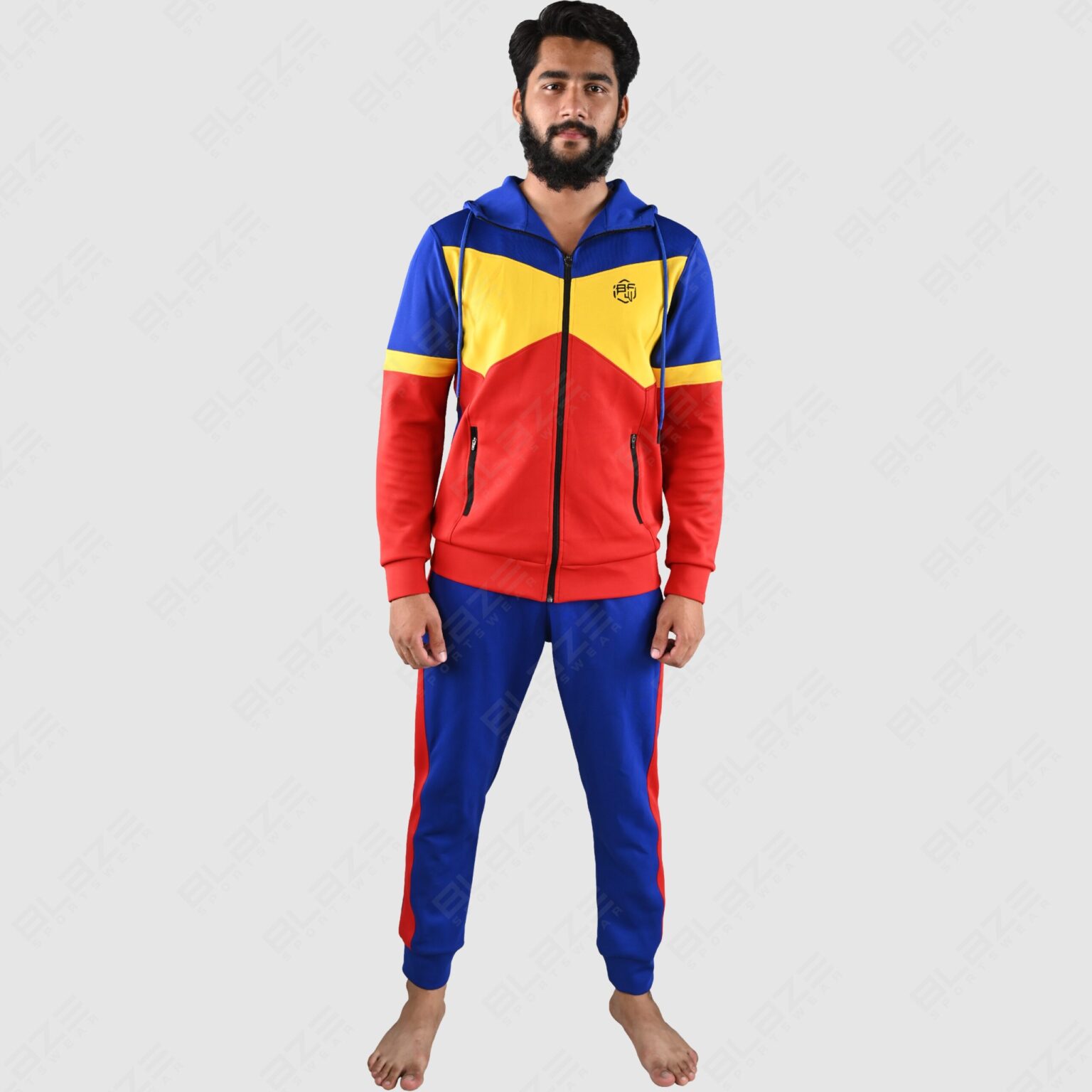 BFW Men’s Zipper Tracksuit for Comfort & Style – Ideal for Gym, Sports, and Casual Wear - Multicolor - BFW-TS-1506 - Image 4