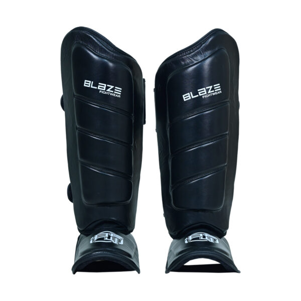 BFW Leather Shin Guards for Combat Training